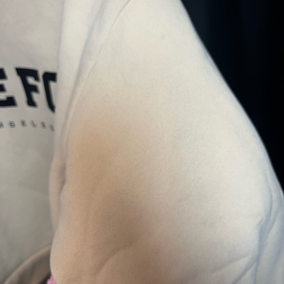 Cream Mock Turtle Quarter-Zip Women's Pullover Sweatshirt - Picture 6 of 9